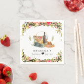 Zomer Picknick Aquarel Bloemen Servet (Insitu)