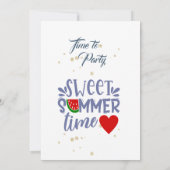 Zomer Picknick Barbecue Feest Uitnodiging (Achterkant)