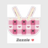 Zomer picknick contour Sticker (Vel)