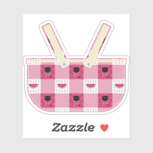 Zomer picknick contour Sticker