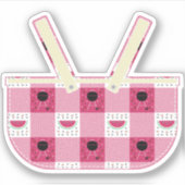 Zomer picknick contour Sticker (Voorkant)