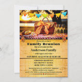 Zomer picknick familie reünie feest kaart (Voorkant)