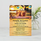 Zomer picknick familie reünie feest kaart (Staand voorkant)