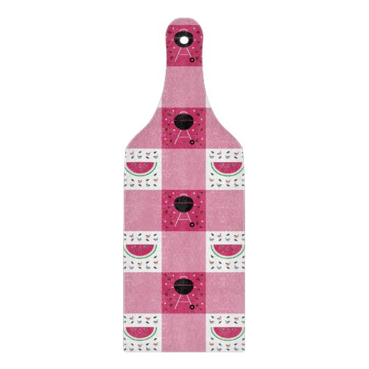 Zomer picknick glas snijplank (Voorkant)