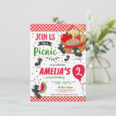 Zomer Picknick in het park Verjaardagsfeest Kaart (Staand voorkant)