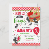 Zomer Picknick in het park Verjaardagsfeest Kaart (Voorkant)