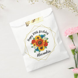 Zomer Picknick Party Geometrische Floral Favor Bag Bedankzakje