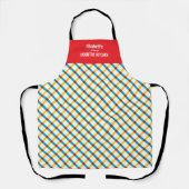 Zomer Picknick Plaid Schort (Voorkant)