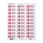 Zomer Picknick Retouradreslabel Etiket (Full Sheet)