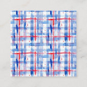 Zomer picknick rood wit blauw familie reünie informatiekaartje (Achterkant)