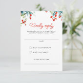 Zomer picknick rood wit blauw familie reünie RSVP kaartje (Staand voorkant)