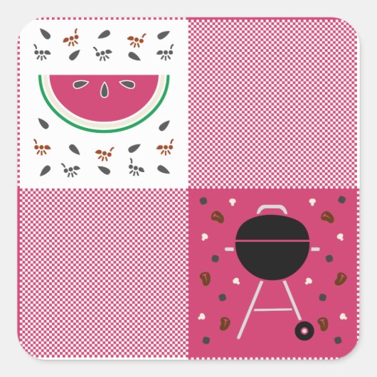 Zomer Picknick Sticker (Voorkant)