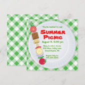 Zomer picknick uitnodiging (Voorkant / Achterkant)