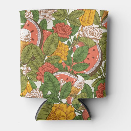 Zomer Picknick Watermeloen IJs Blikjeskoeler (Voorkant)