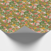 Zomer Picknick Watermeloen IJs Cadeaupapier (Hoek)