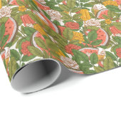 Zomer Picknick Watermeloen IJs Cadeaupapier (Rol Hoek)