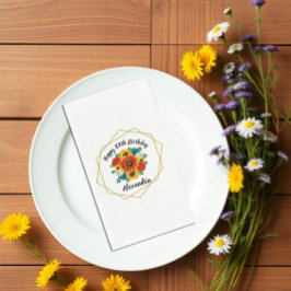 Zomer Picknickfeest Geometrische Bloemen Servet