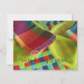 Zomer Picnic Uitnodiging - Laten we feesten! (Voorkant)