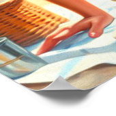  Zomer Pin-Up Meisje Poster (Hoek)