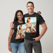  Zomer Pin-Up Meisje T-shirt (Unisex)