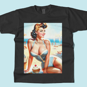  Zomer Pin-Up Meisje T-shirt