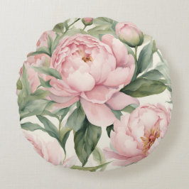 Zomer Pioenrozen Rond Kussen