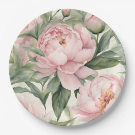 Zomer Pioenrozen Thermaal  Papieren Bordje