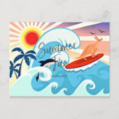 Zomer plezier onder briefkaart (Voorkant)