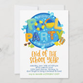 Zomer Pool Party, Einde van het schooljaar Party Kaart (Voorkant)
