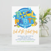 Zomer Pool Party, Einde van het schooljaar Party Kaart (Staand voorkant)