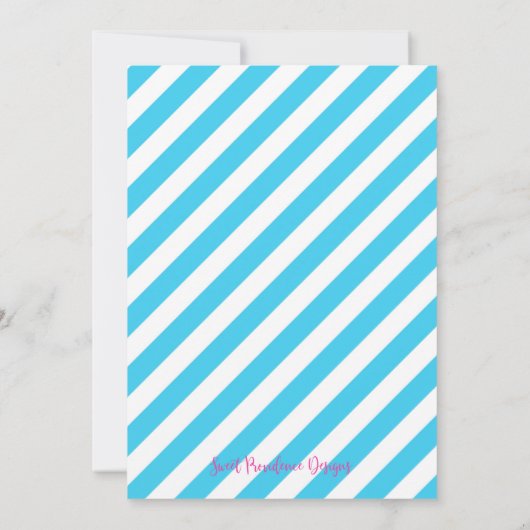 Zomer Pool Party, Einde van het schooljaar Party Kaart (Achterkant)