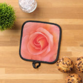 Zomer pop koraal roos bloemfotografie pannenlap (Top down)