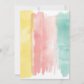 Zomer Pop op Over Popsicle Verjaardagsuitnodiging Kaart (Achterkant)