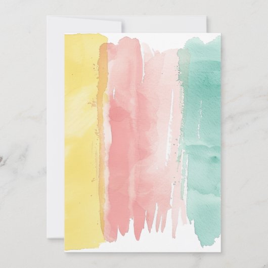 Zomer Pop op Over Popsicle Verjaardagsuitnodiging Kaart (Achterkant)