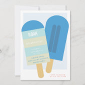 ZOMER POPSICLE BIRTHDAY PARTIJ INVITATION KAART (Voorkant)
