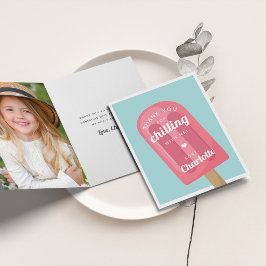 Zomer Popsicle Kinderverjaardagsfeestje Bedankkaart