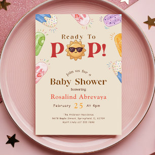 Zomer Popsicle Klaar om te baren Baby Shower Kaart