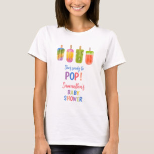 Zomer Popsicle Mama om baby shower te zijn T-shirt