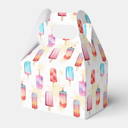 Zomer Popsicle patroon Bedankdoosjes (Voorkant Zijde)