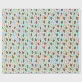 Zomer popsicle traktaties cadeaupapier (Vlak)