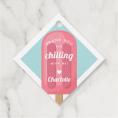 Zomer Popsiers Birthday Party Bedankjes Labels (Voorkant)