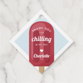 Zomer Popsiers Birthday Party Bedankjes Labels (Voorkant)