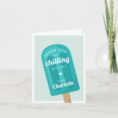 Zomer Popsiers Birthday Party Bedankkaart (Voorkant)