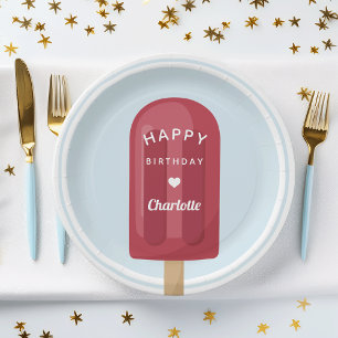 Zomer Popsiers Birthday Party Papieren Bordje