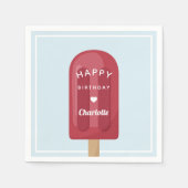 Zomer Popsiers Birthday Party Servet (Voorkant)