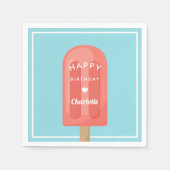 Zomer Popsiers Birthday Party Servet (Voorkant)