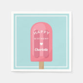 Zomer Popsiers Birthday Party Servet (Voorkant)