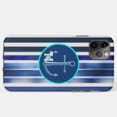 Zomer Populair Navy Blue Boat Stripes Collectie Case-Mate iPhone Case (Achterkant (horizontaal))