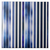 Zomer Populair Navy Blue Boat Stripes Collectie Tegeltje (Voorkant)