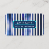 Zomer Populair Navy Blue Boat Stripes Collectie Visitekaartje (Voorkant)